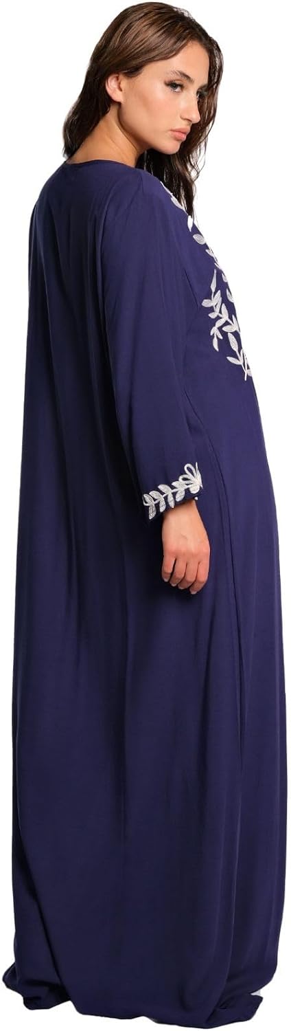 Women's Elegant Style Muslim Fashion Bohemian jalabiya Abaya Long Dresses