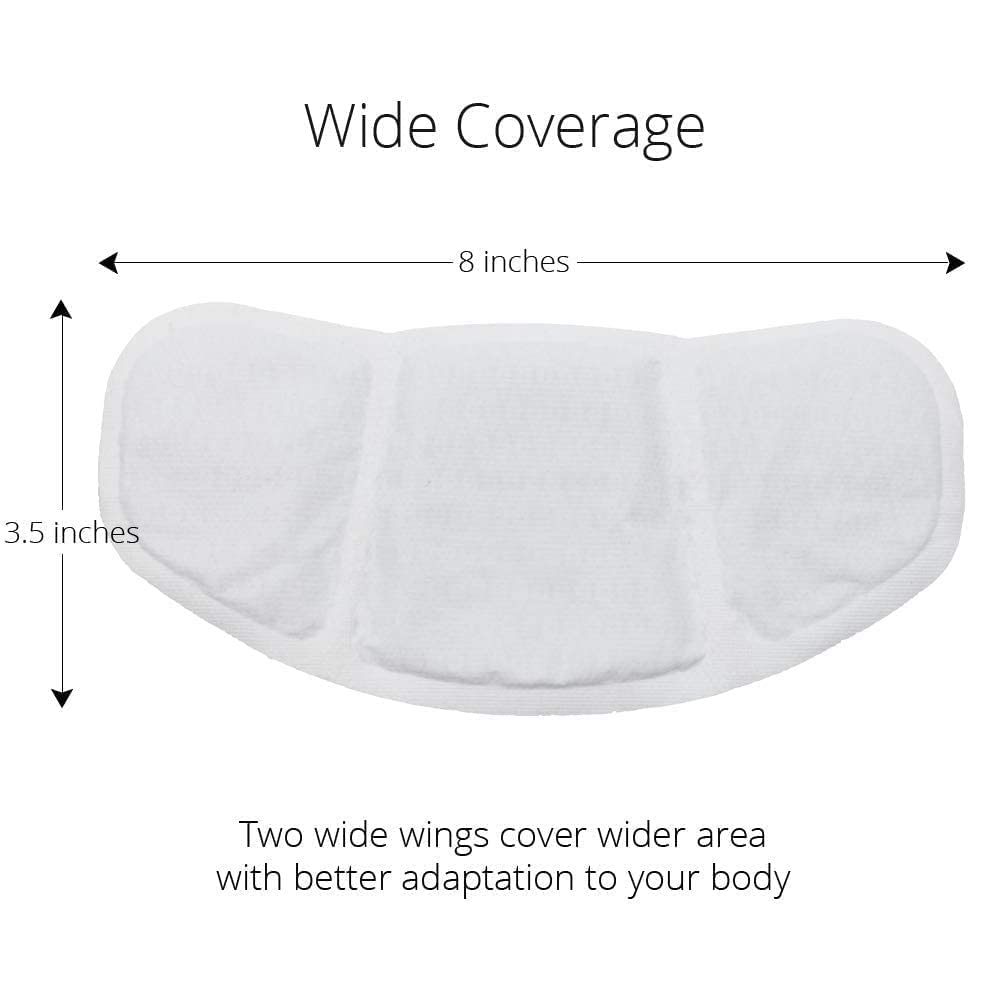 (5 Patches) CrampCareH PMS/Menstrual Cramps Relief Heat Patch with Wide Wings, FDA Registered
