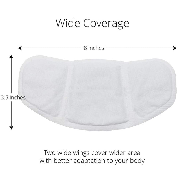 (5 Patches) CrampCareH PMS/Menstrual Cramps Relief Heat Patch with Wide Wings, FDA Registered