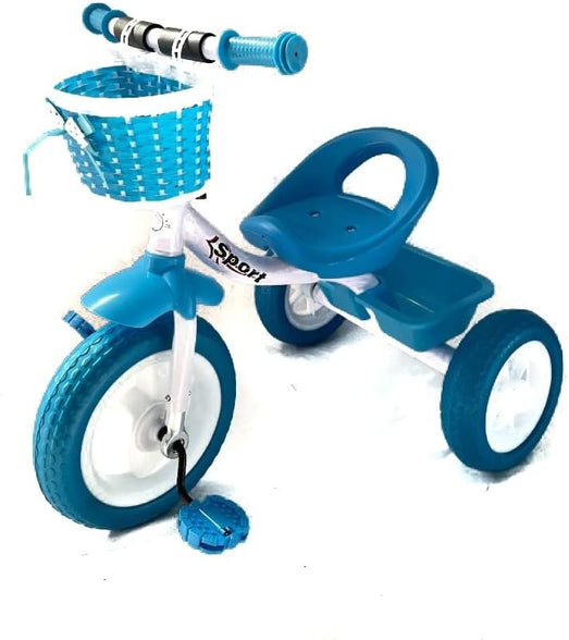 Lovely Baby Kids Tricycle EL 2233, Smart Plug n Play Kids Tricycle Cycle with Front & Rear Storage Baskets | Baby Kids Cycle Tricycle | Baby Tricycle for Kids