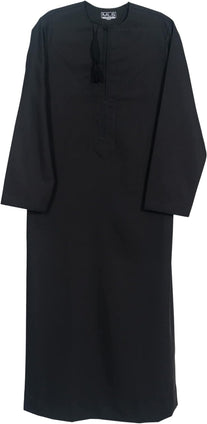 Black Omani Thobe - Dishdasha for Men - Kandora