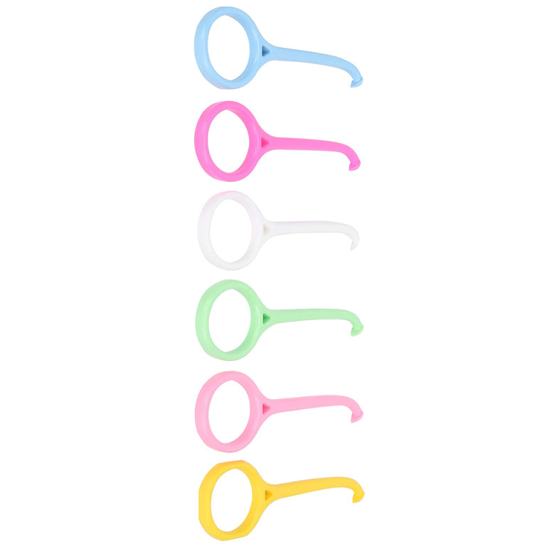 Aligner Remover Tool,Invisalign Case,Food-Grade Plastic Accessories for Oral Care (6 Pcs Different Color)