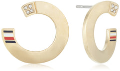 Tommy Hilfiger Women'S Gold Icon Earrings - 2780466 MEDIUM
