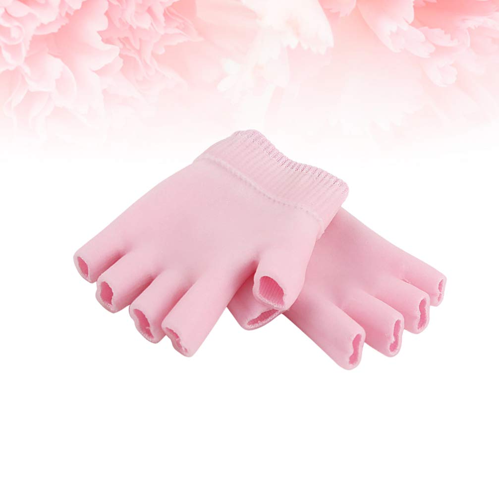 ROSENICE Gel Overnight Hand Moisturizing Gloves for Dry Hand Treatment Moisture Gloves Overnight Cotton Skin Spa Gloves with Moisturizer Gel