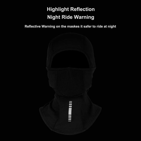 Balaclava Face Mask Winter Fleece Thermal Ski Mask, Windproof Dustproof Breathable Bandana Snowboarding Skiing Neck Warmer Hood for Men Women Black