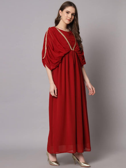 Styleville.in Women's Long Maxi Dress with Embellishment