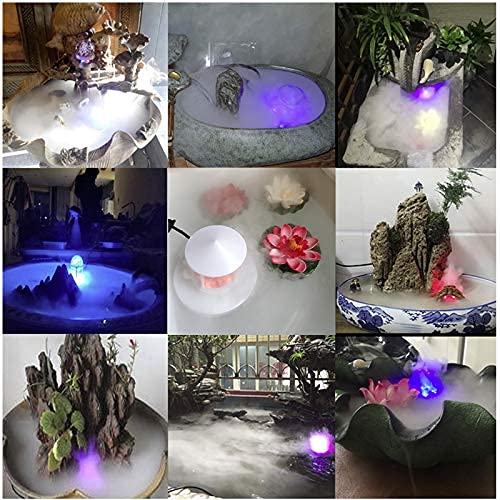 TASHELLS Ultrasonic Mist Maker, Halloween Witch Light,Indoor Decoration Mini Ultrasonic Fogger,Mist Fountain for Pond