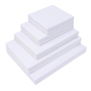 لوحة قماشية بيضاء ممتدة من SUPVOX لوحة قماشية فارغة لوحة خشبية للرسم بنفسك 10.