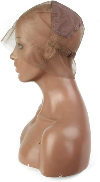 KRN Full Lace Wig Cap Base for Making Wigs with Adjustable Strap Glueless Hairnet Weaving Cap Wig Caps (full lace cap)