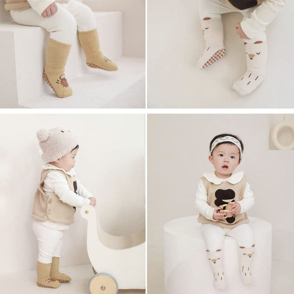 Baby Socks, SYOSI Toddler Socks Newborn Socks for Girls Boys Cute Warm Socks Set Floor Socks for Kids 1-3 Years