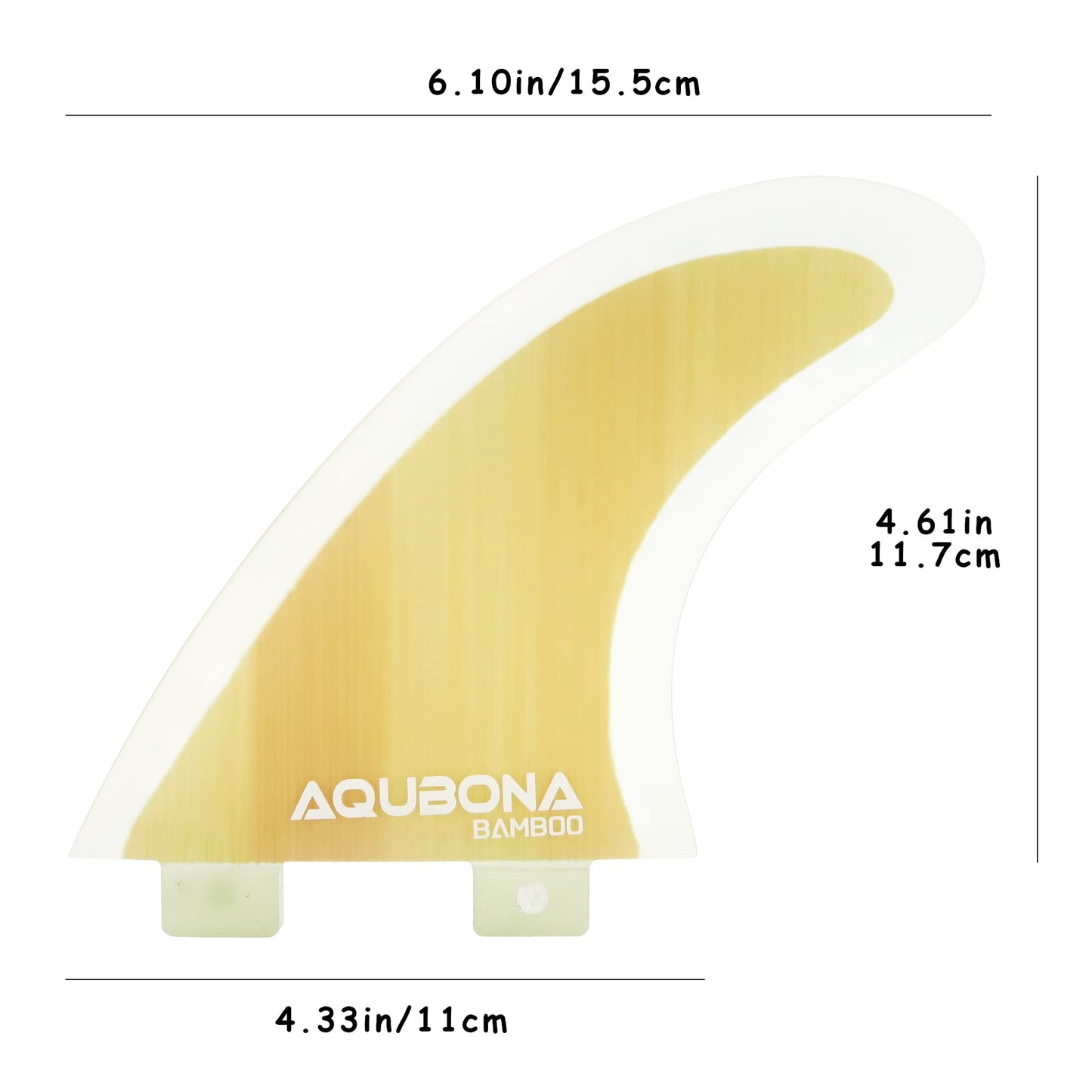 AQUBONA Surfboard Fins, Fiberglass Double Tabs Single Tabs Fins, Thruster (3 Fins) G5 Medium Future Fin for Surfing with Fin Key Screws Bag, Multiple Colour