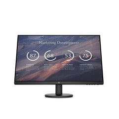 HP P24V - 9Tt78As, 24 Inch(60.96 Cm) G4 Monitor Fhd 1920 X 1080 Pixels, IPS Display Monitor 5Ms 75Hz with Vga Hdmi Border Less Low Blue Light Mode Vesa Mounting,Black