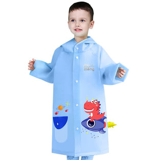 Hovkib Kids Raincoats, Waterproof Rainsuit 3D Cartoon Rain Jacket Toddler Rainwear Poncho for Girls Boys 2-3 Years