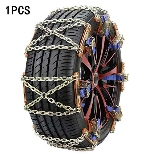 Baceyong 1Pc/4Pcs/8Pcs/10Pcs Car Tyre Snow Chain Suv Vehicle Mud Emergency Stainless Steel Anti-Slip Strap