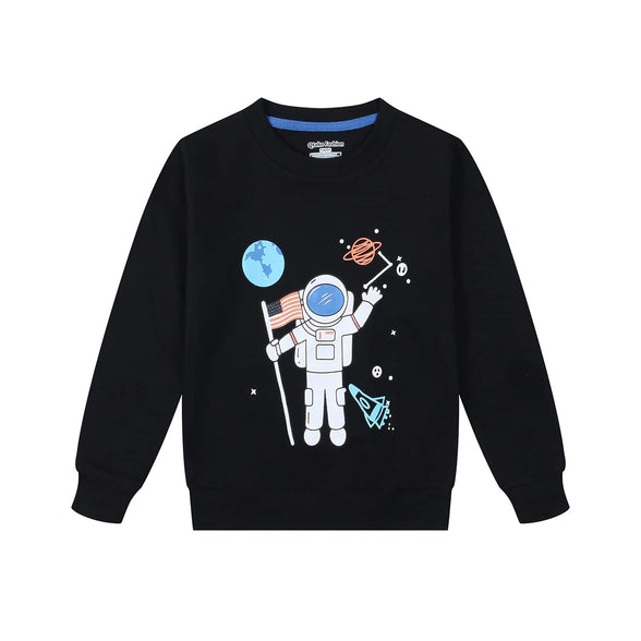 Qtake Fashion Boys Sweatshirts 2 Piece Clothes dinosaur Cotton Long Sleeve kids Pullover Toddler Size 3-9 Years