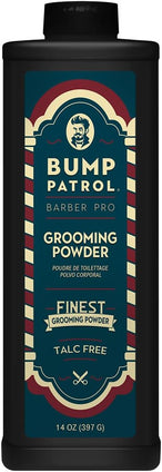 Bump Patrol Barber Pro Grooming Powder - Talc Free Hair and Body Powder for Men - Protects Against Sweat, Odor, and Chafing from Head to Toe for All Skin Types