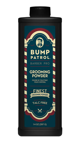 Bump Patrol Barber Pro Grooming Powder - Talc Free Hair and Body Powder for Men - Protects Against Sweat, Odor, and Chafing from Head to Toe for All Skin Types