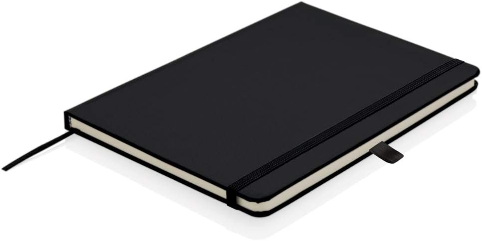 Santhome Classic Notebooks | A5, Hardcover, Ruled/Linked Notebooks, Writing Pads, Dairies - 192 Pages (Black)