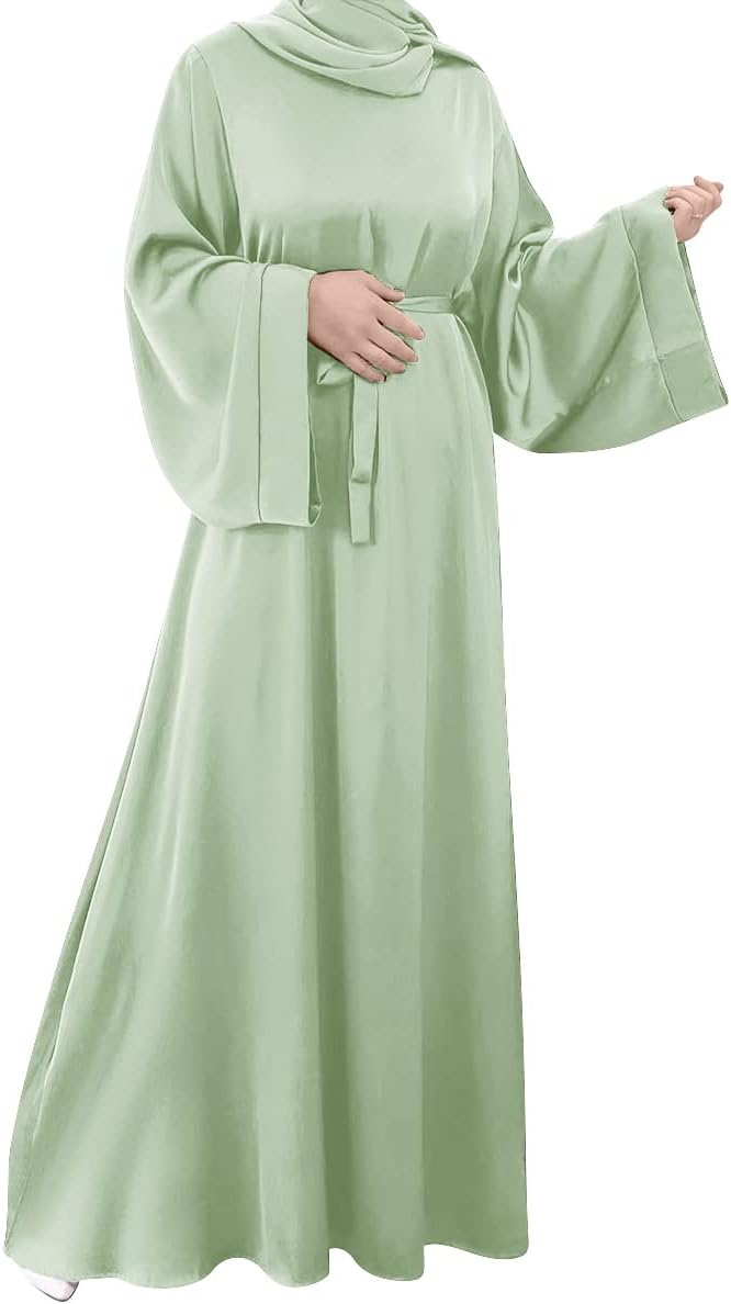 Abayas for Women Muslim Dress, Eid Ramadan Modest Prayer Clothes Islamic Arabic Kaftan Maxi Middle East Robe