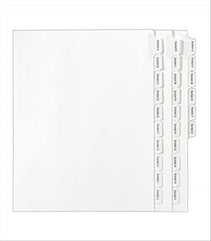 Avery Collated Legal Dividers Allstate Style, Letter Size, EXHIBIT A-Z Tab Set (82105), White