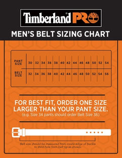 Timberland PRO mens 40mm Workwear Leather Belt Belt size 32