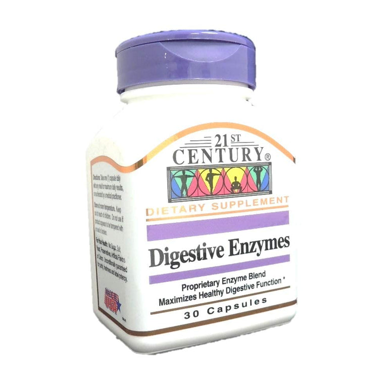 21st Century Digestive Enzymes Capsules, 30 Count