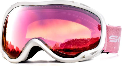 Snowledge Ski Snowboard Goggles with UV400 Protection, Skiing Snowboarding Goggles of Dual Lens with Anti Fog for Men, Women,Helmet Compatible