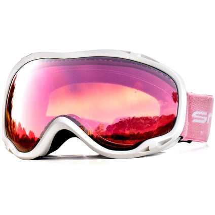 Snowledge Ski Snowboard Goggles with UV400 Protection, Skiing Snowboarding Goggles of Dual Lens with Anti Fog for Men, Women,Helmet Compatible