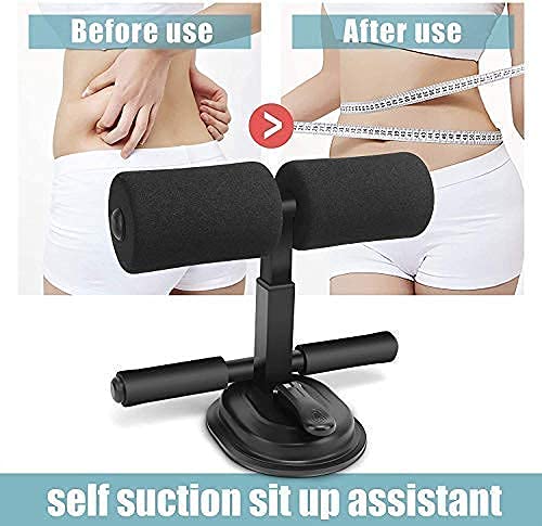 SILENCIO Sit-Up Bar With Foam Handle and Rubber Suction Seat Up Fitness Equipment Sit-ups and Push-ups Assistant Device For Weight Lose Gym Workout Abdominal Curl Exercise Work Out Trainer (Pack of 1)