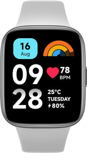 Xiaomi Redmi Smart Watch 3 Active Gray| 1.83 Inch Big LCD Display, 5ATM Water Resistant, 12 Days Battery Life, GPS, 100+ Workout Mode, Heart Rate Monitor, Full Scale Fitness Tracking