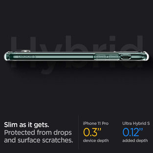 Spigen Ultra Hybrid S designed for iPhone 11 PRO case cover - Crystal Clear