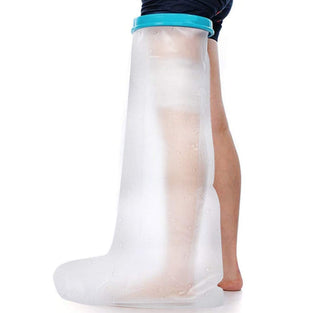 ZIQING Waterproof Cast Covers for Shower Leg Full Protector Cover Soft Durable PVC Leg Cast Cover for Shower/Bath/Swim (Adult Full Leg 41'')