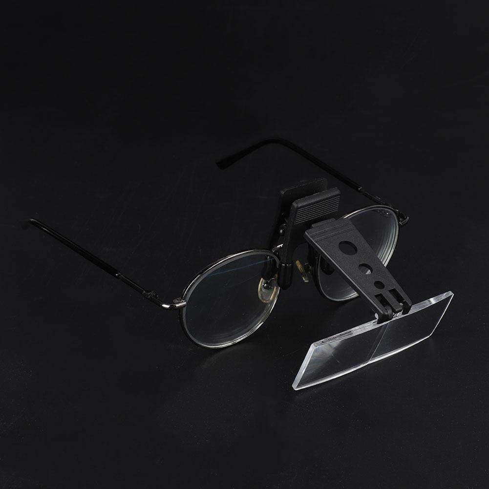 Clip On Glasses Type Magnifying Glass Magnifier 1.5x 2.5x 3.5x Magnification Plastic Lens with Hard Case