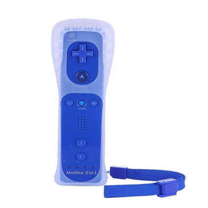 NewBull Remote for Wii, Replacement Remote Game Controller with Silicone Case and Wrist Strap for Wii Wii U (Dark Blue)
