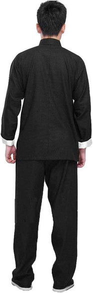 ZooBoo Kung Fu Uniform Clothing - Chinese Traditional Martial Arts Wing Chun Tai Chi Training Cloths (Large)