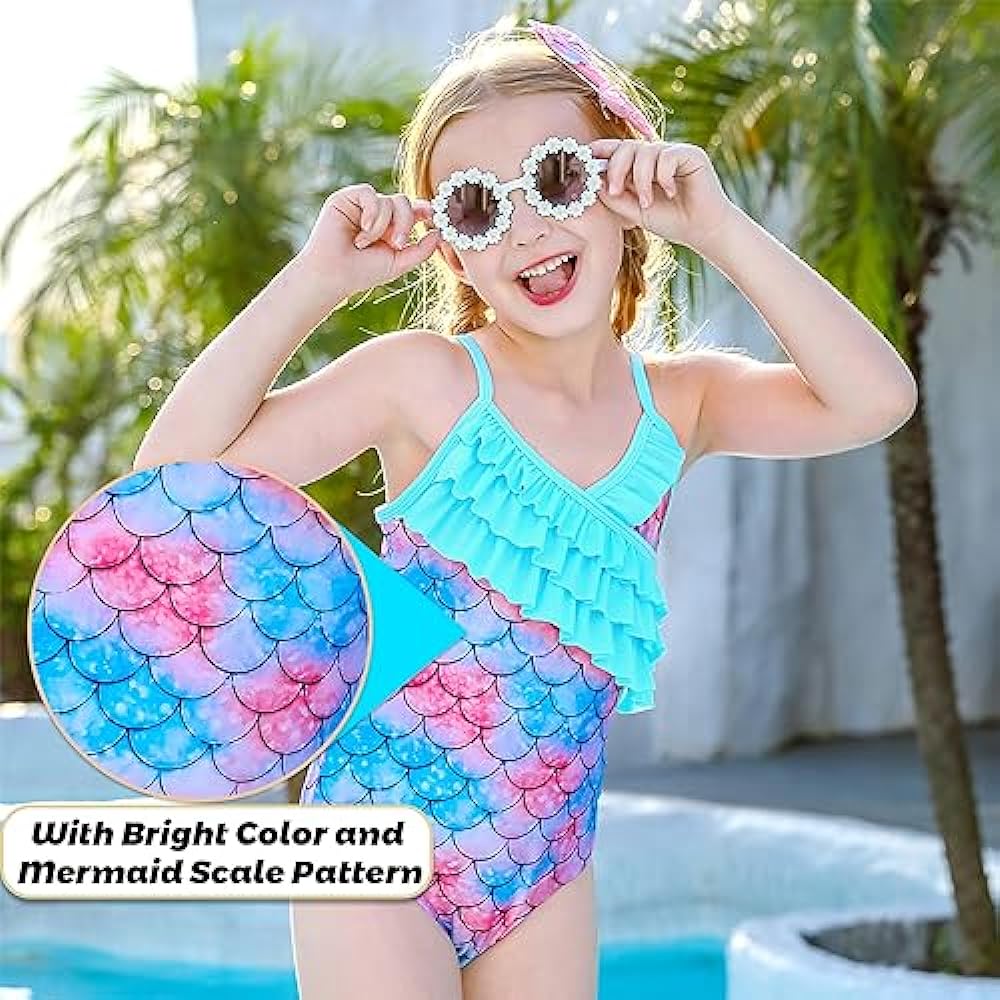 Girls Swimsuit Bathing Suit Tankini Mommy Me Two Piece One Piece Swimwear