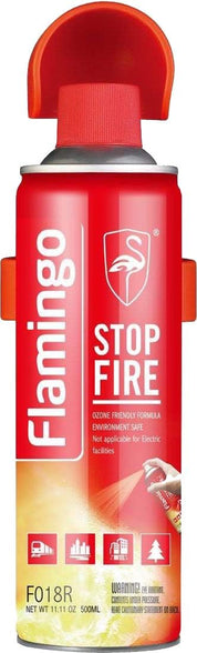 FLAMINGO CARCARE TECH Car Care Ozone Friendly Fire Extinguisher F018r,500ml