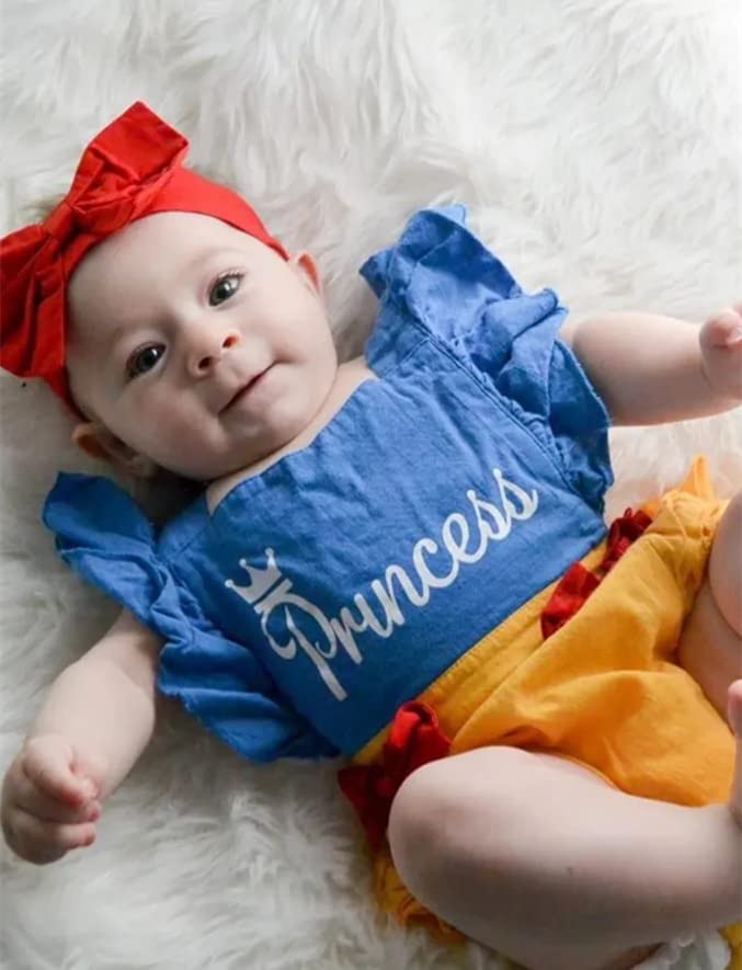 Infant Baby Girl Summer Clothes Baby Girl Bodysuit Short Sleeve Onesie Romper 0-9 Months