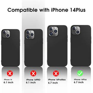 X-level Compatible iPhone 14 Plus Case Slim Fit Ultra-Thin [Guardian Series] Soft TPU Matte Finish Coating Phone Cases Lightweight Anti-Scratch Back Cover Grip 6.7