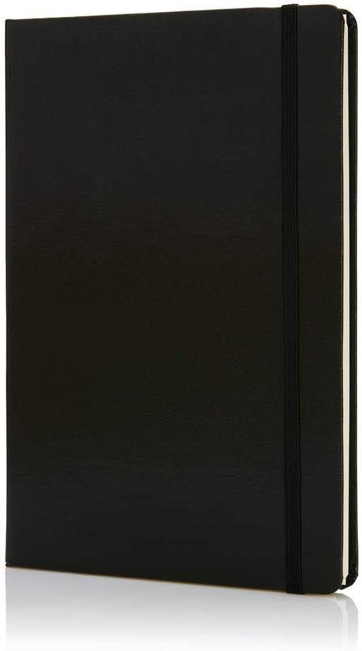Santhome Classic Notebooks | A5, Hardcover, Ruled/Linked Notebooks, Writing Pads, Dairies - 192 Pages (Black)