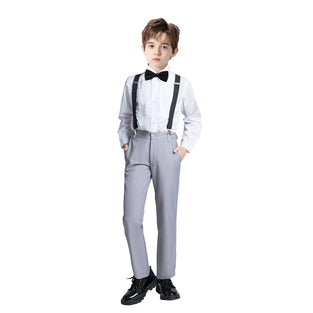 Mosedou Boys Suits Kids Formal Dress Suit Vest and Pant Set for Wedding (10 Years)