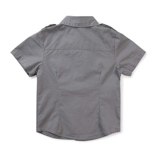 Phorecys Little Big Boys Uniform Long/Short Sleeve Button Down Cotton Shirt