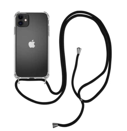 iPhone 11 Promax Black Crossbody Case Cell Phone Lanyard for around the shoulder, Phone Safety Adjustable Phone Strap, Best Smartphones Lanyard with Full Coverage Case(iPhone 11 Promax)