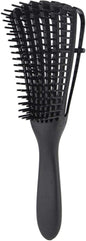 Hair Detangler Brush Natural Wet Detangling Brush for Kinky Curly Hair, Black