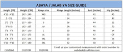 Nukhbaa Womens Abaya Made With Fine Fabric, Comes With Matching Hijab AJ105A Abaya (pack of 5)