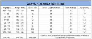 Nukhbaa Womens Abaya Made With Fine Fabric, Comes With Matching Hijab AJ105A Abaya (pack of 5)