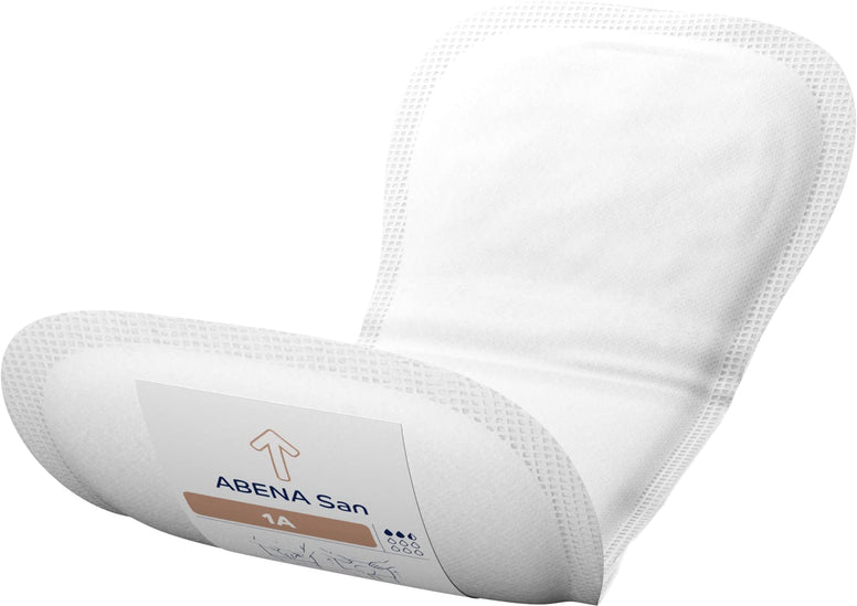 Abena San 1A Premium Incontinence Pads Women and Men. Suitable to be Used as Sanitary Pads, Incontinence Pads Men, Postpartum Pads, Panty Liners, Pads for Women | 200ml Absorbency | 28 Pack |