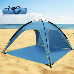 Zarmanuae Upgrated Outdoor Camping Tent, Durable Waterproof Sun-Proof Breathable Ventilated Large Size Sun Shelte Removable bottom Beach Tent with Storage Bag