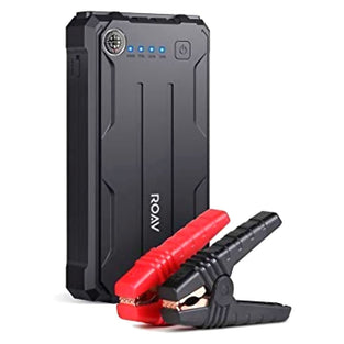 Roav Jump Starter Pro, by Anker, 800A Peak 12V Car Jump Starter (Up to 6.0L Gas, 3.0L Diesel Engines) Emergency Portable Phone Charger with Safety Protection, Built-In LED Flashlight, and Compass