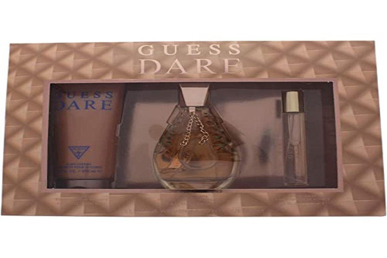 GUESS Dare 3 Pieces Gift Set For Women - 1 EDT 100 ml +200 ml Body Lotion +15 ml Mini Set